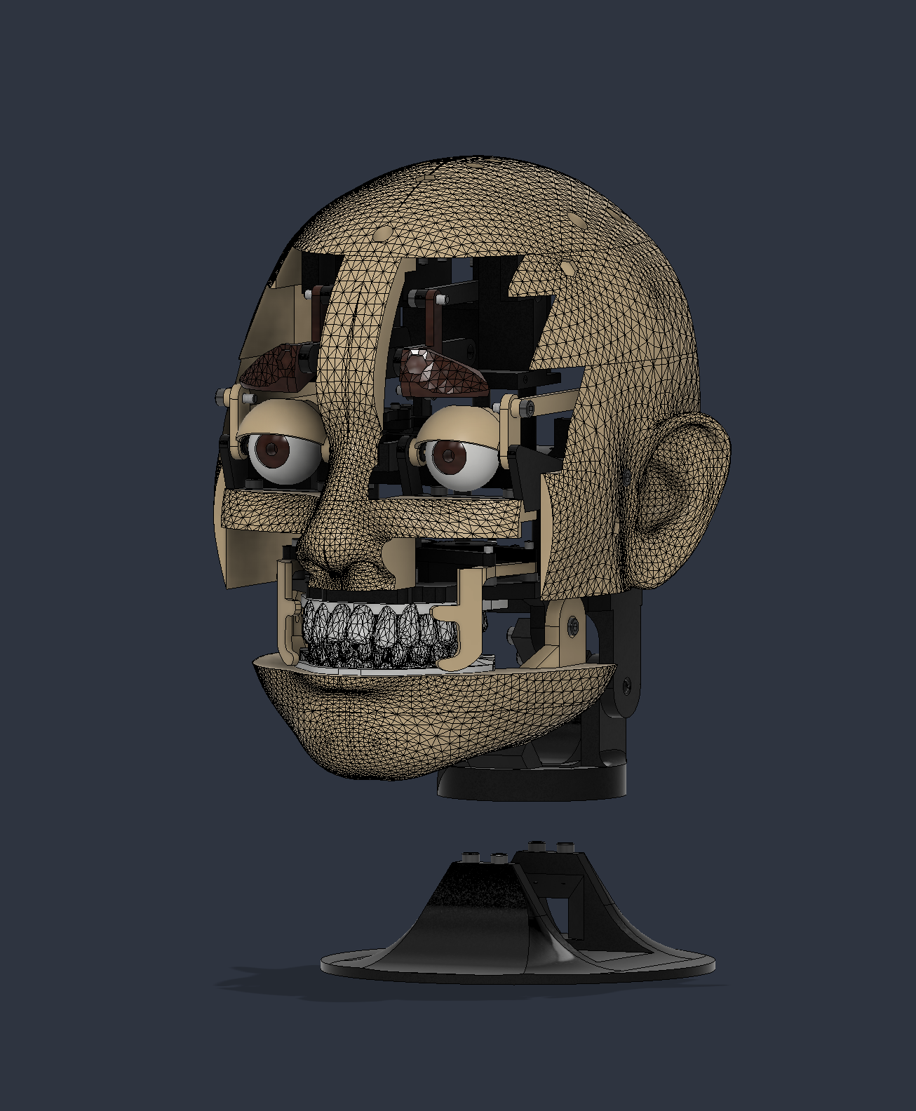 CAD assembly of Animatronic Head V3