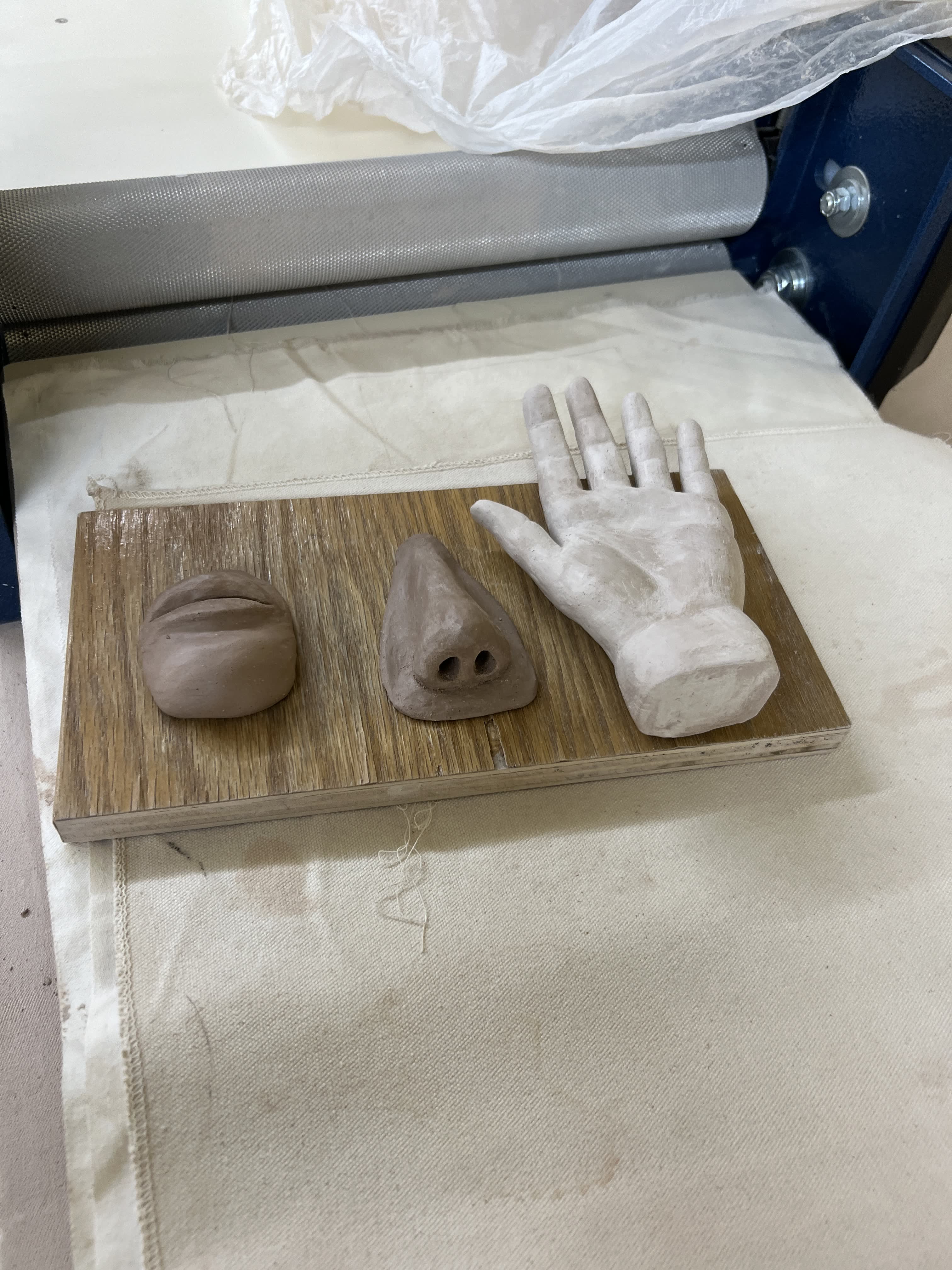 Textured pottery